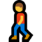 Man Walking emoji on Microsoft